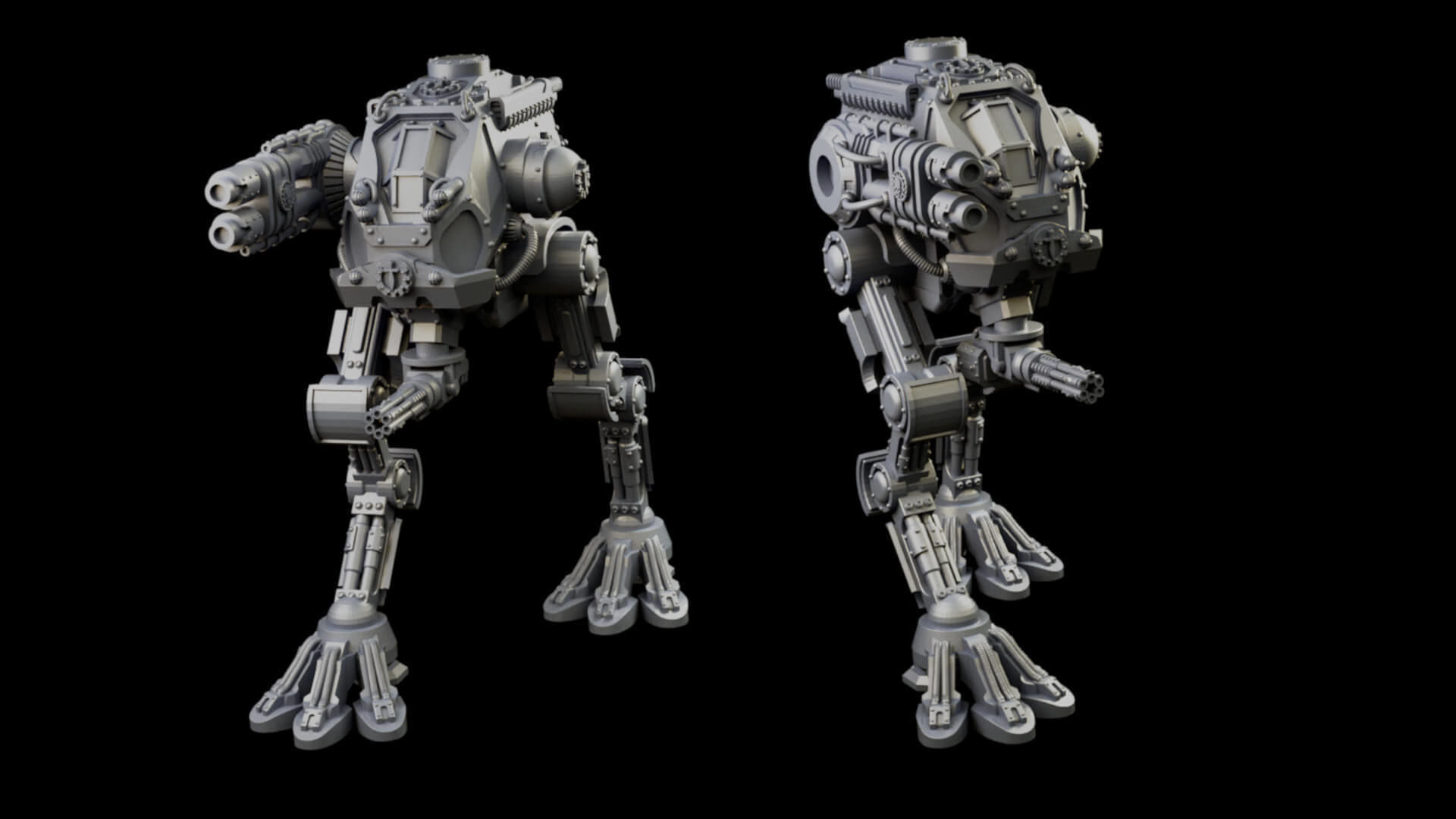 Iron Strider Sentinel Weapons Platform Wargame Proxy 3D print model_3