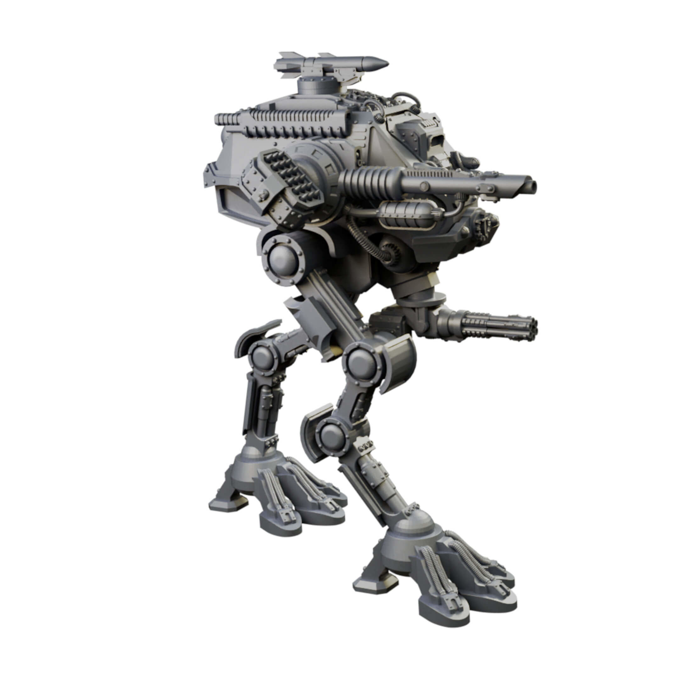 Iron Strider Sentinel Weapons Platform Wargame Proxy 3D print model_48