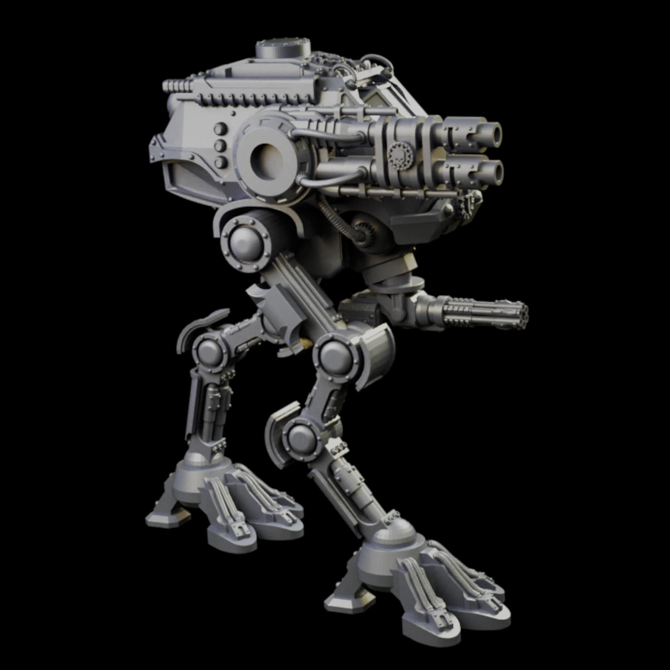 Iron Strider Sentinel Weapons Platform Wargame Proxy 3D print model_6