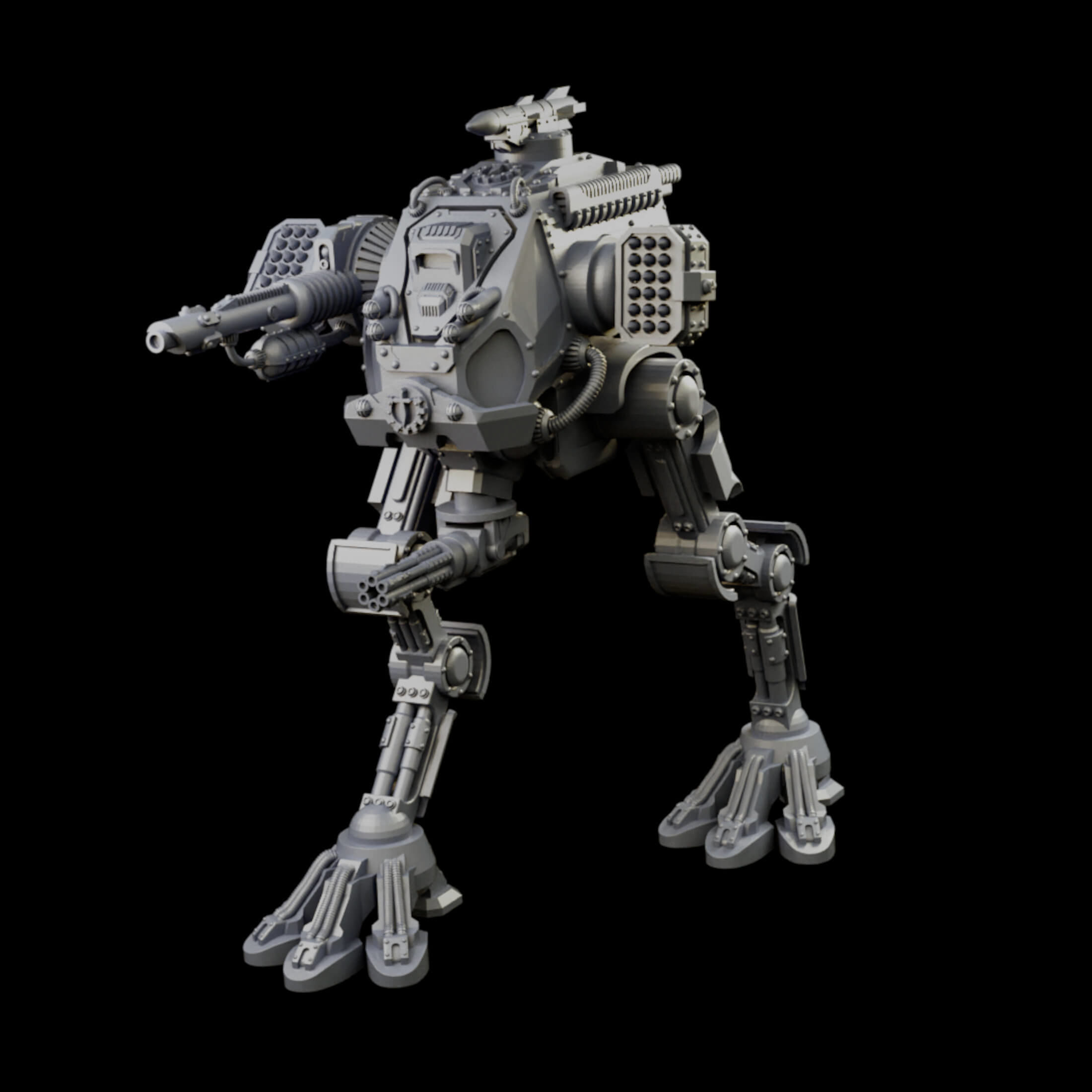 Iron Strider Sentinel Weapons Platform Wargame Proxy 3D print model_43