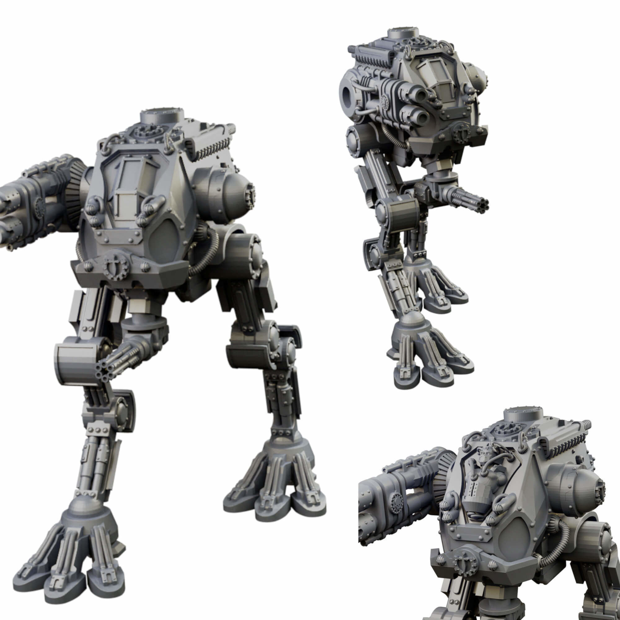 Iron Strider Sentinel Weapons Platform Wargame Proxy 3D print model_38