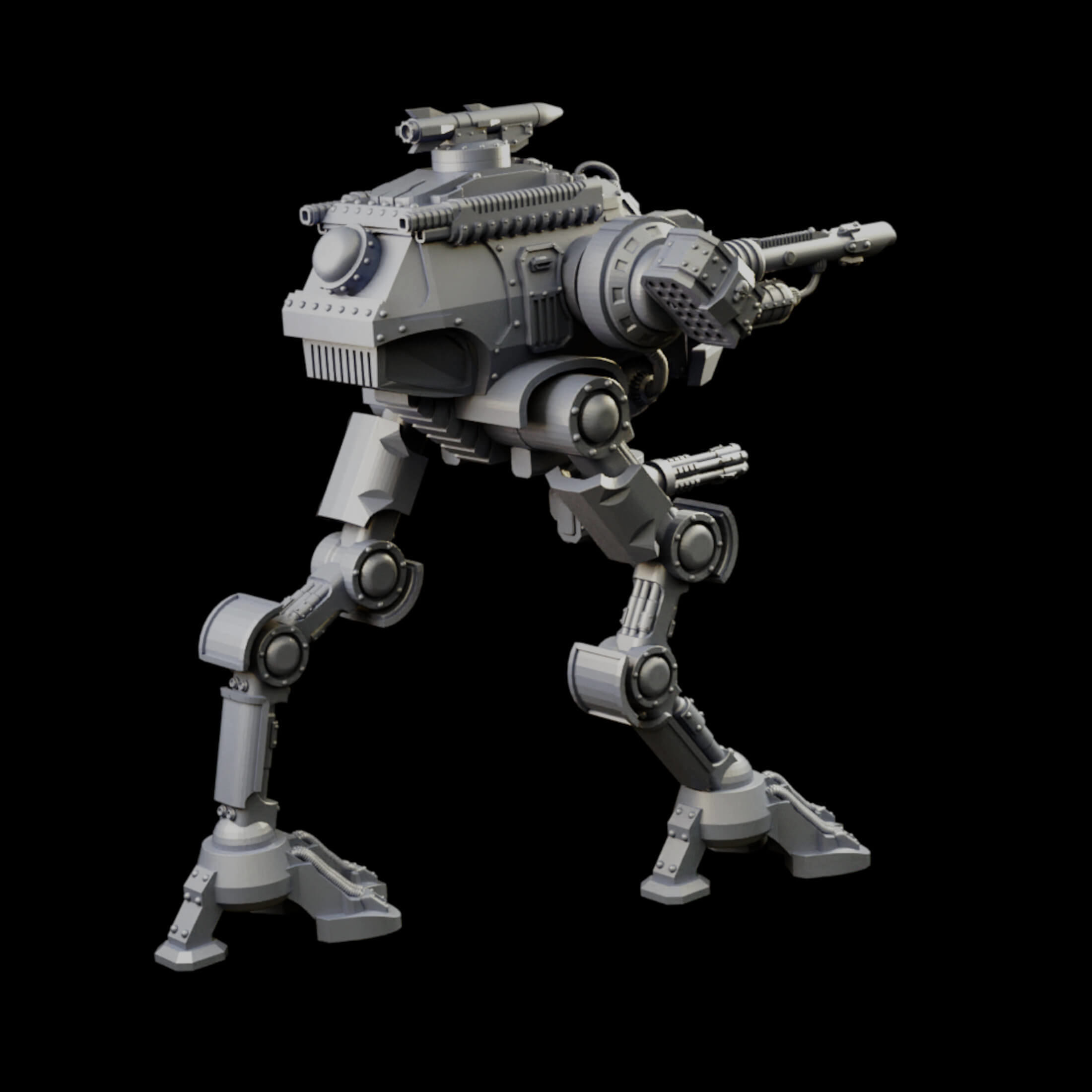 Iron Strider Sentinel Weapons Platform Wargame Proxy 3D print model_49