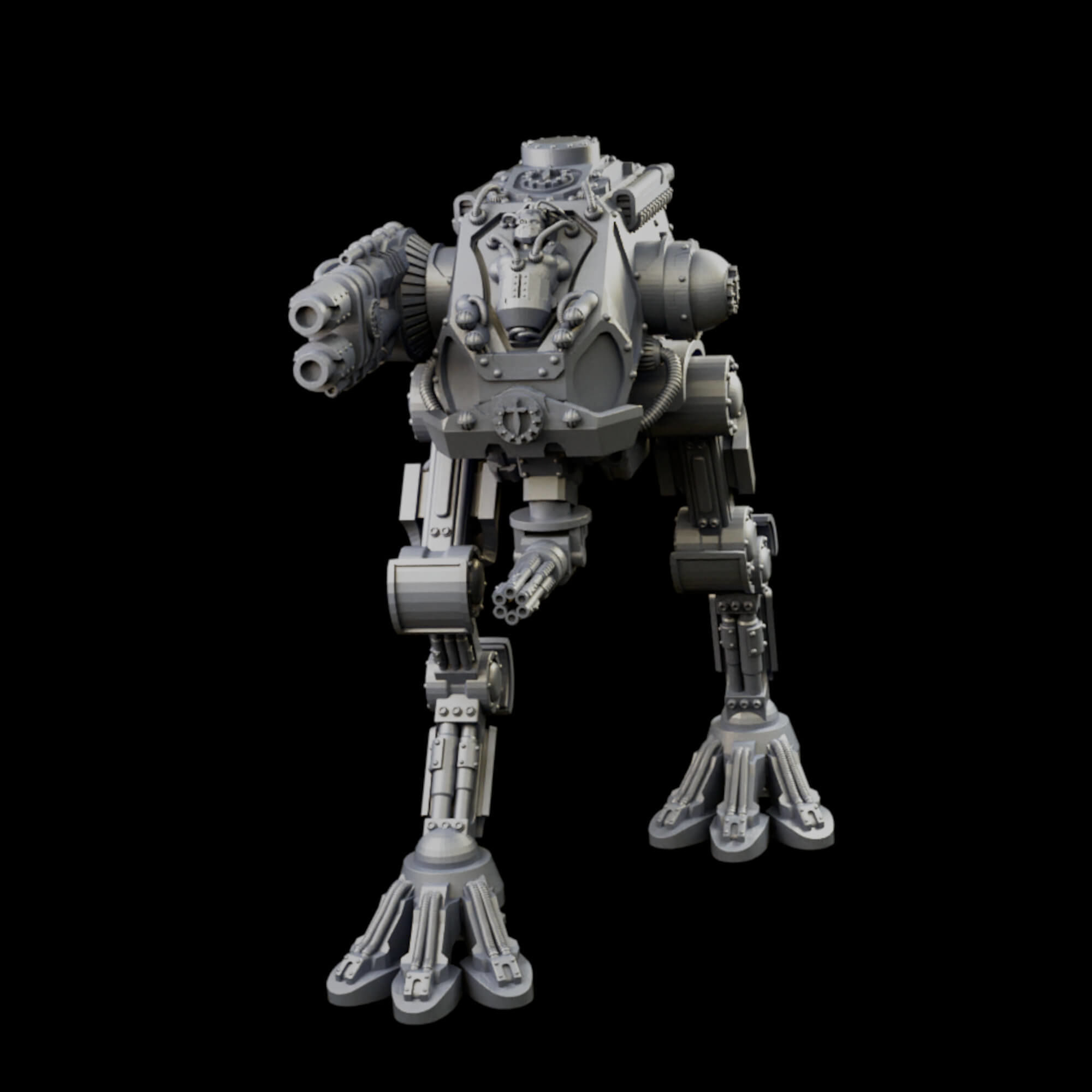 Iron Strider Sentinel Weapons Platform Wargame Proxy 3D print model_37