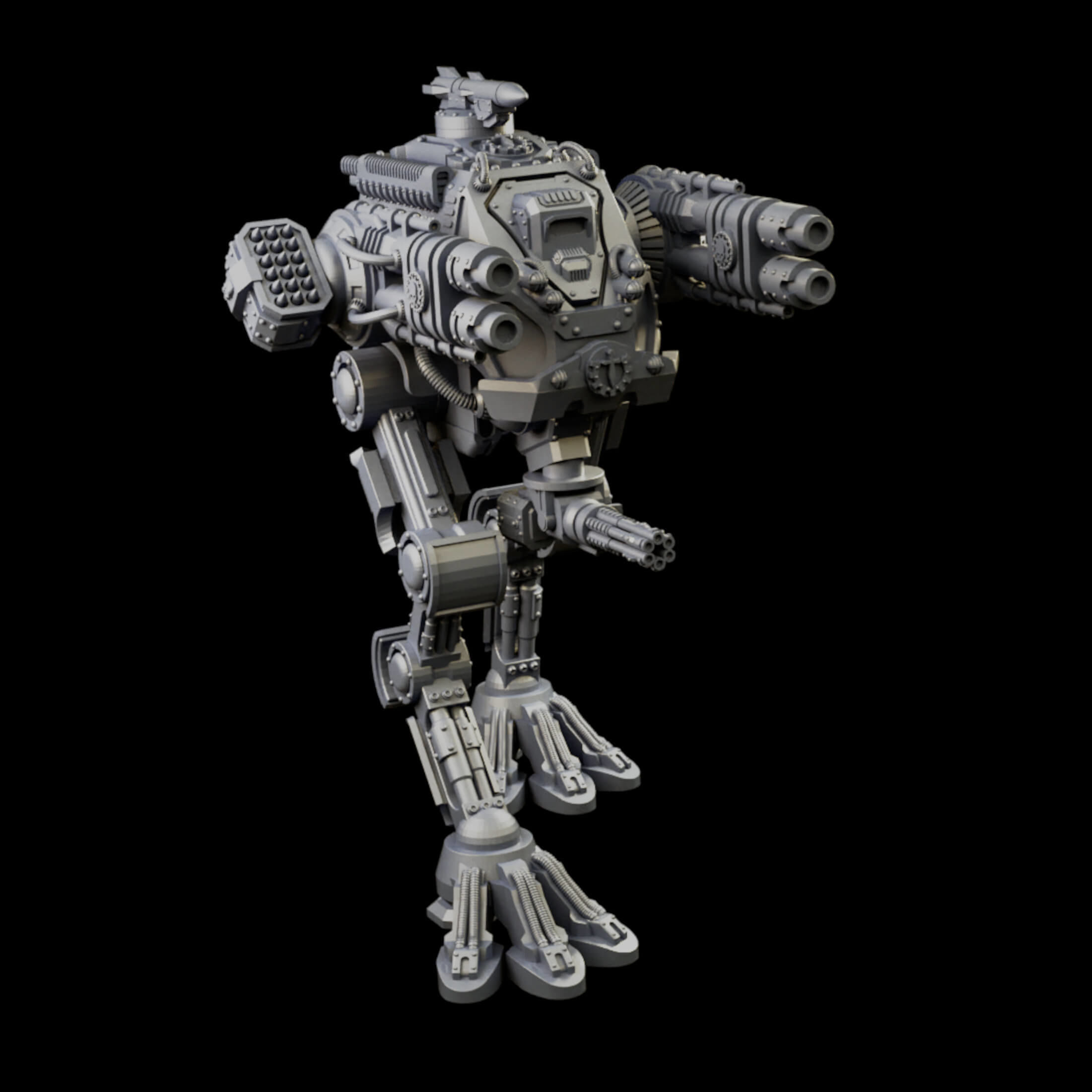 Iron Strider Sentinel Weapons Platform Wargame Proxy 3D print model_45