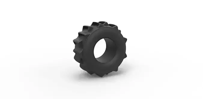 Dirt dragster rear tire 6 Scale 1 to 25