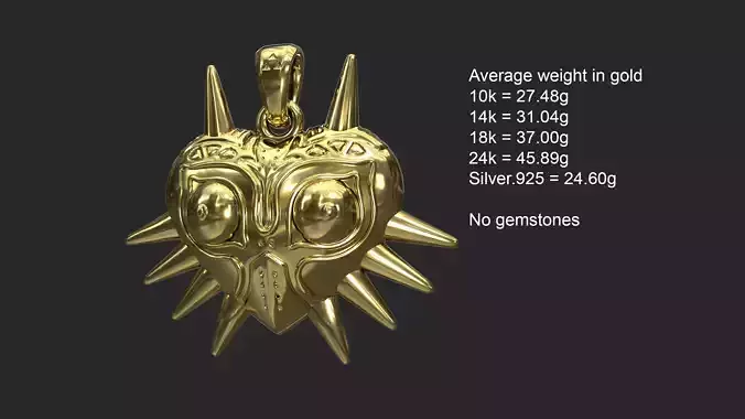 Majoras Pendant 3D print model