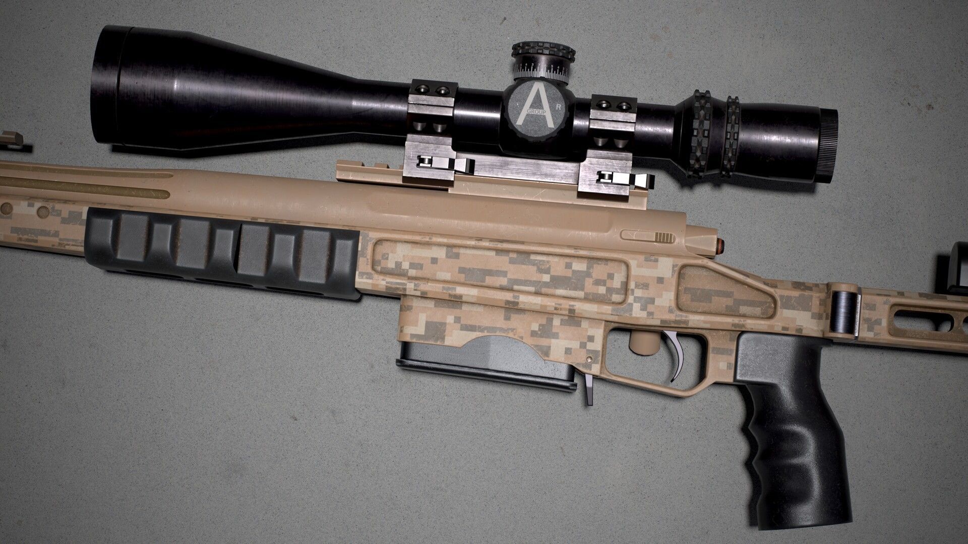 Orsis T-5000 Low-poly 3D model_6