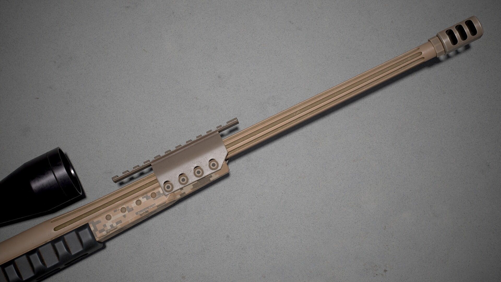 Orsis T-5000 Low-poly 3D model_9