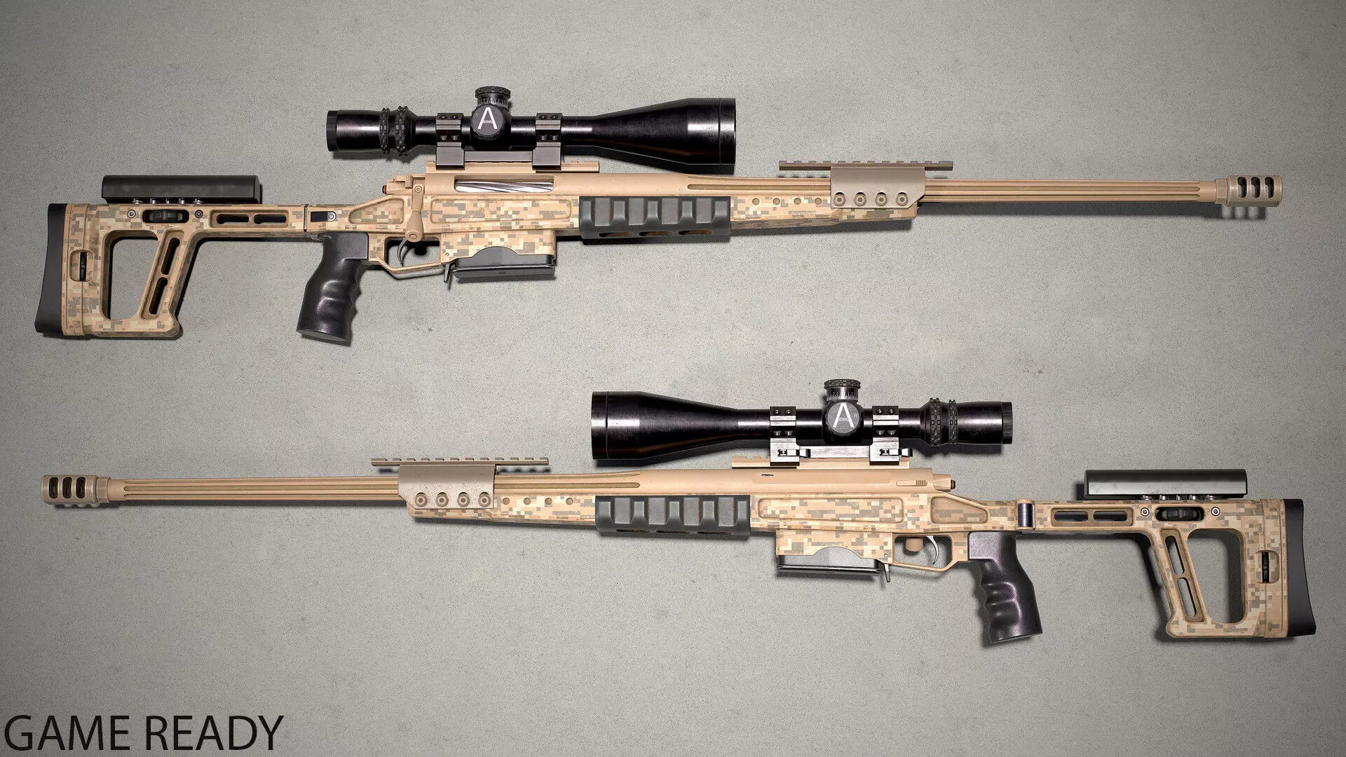 Orsis T-5000 Low-poly 3D model_0