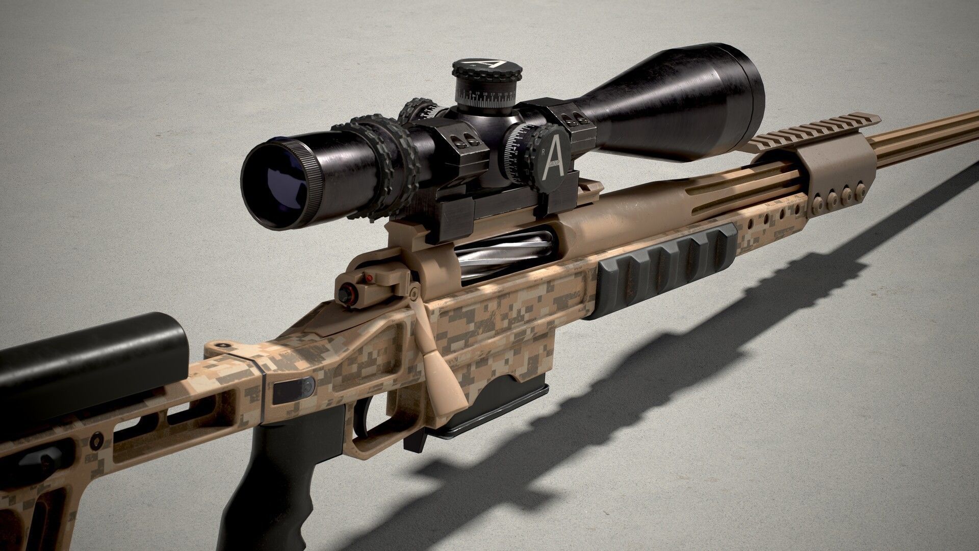 Orsis T-5000 Low-poly 3D model_3