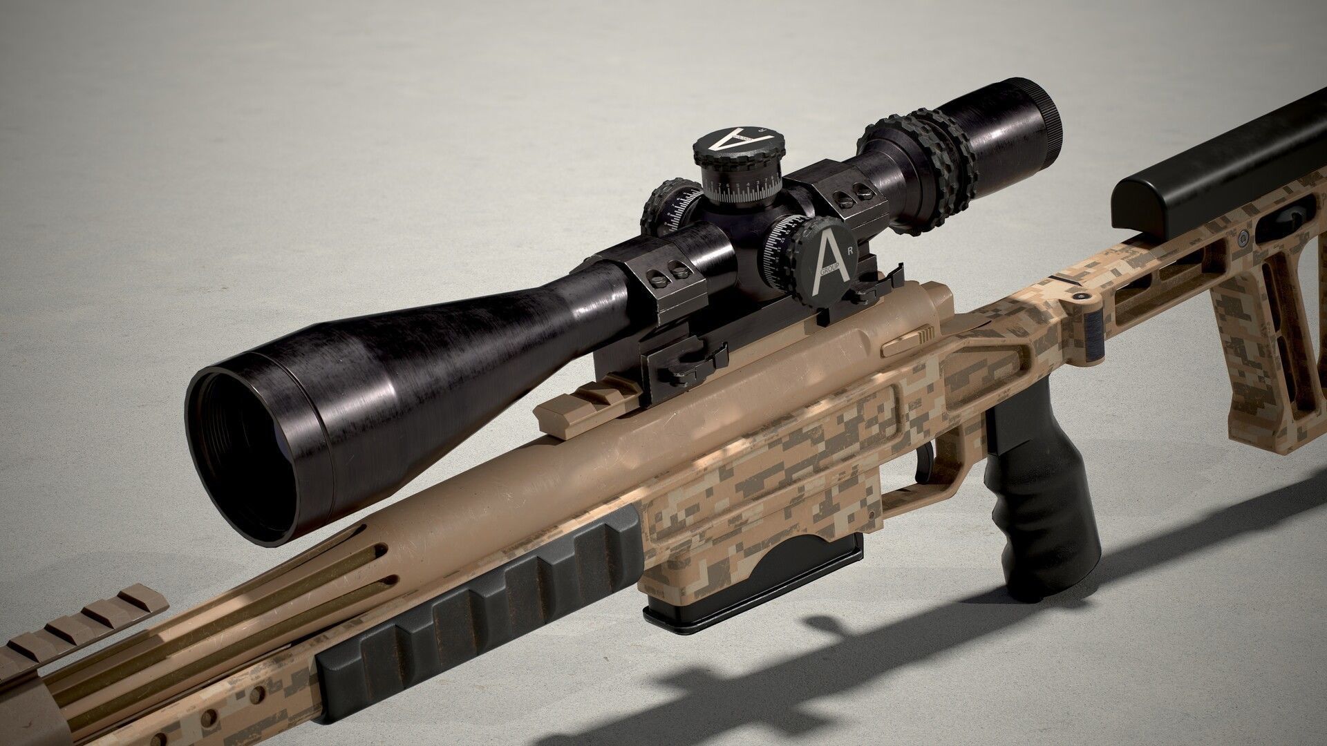 Orsis T-5000 Low-poly 3D model_4