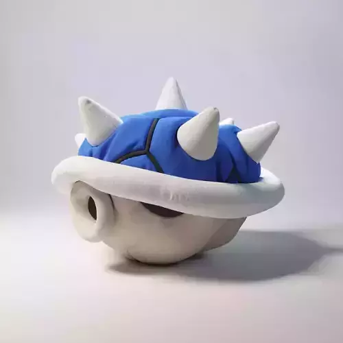 Mario Kart Blue Shell plush 3D model