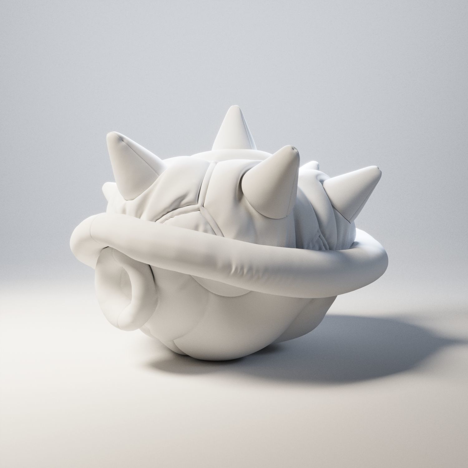 Mario Kart Blue Shell plush 3D model_1