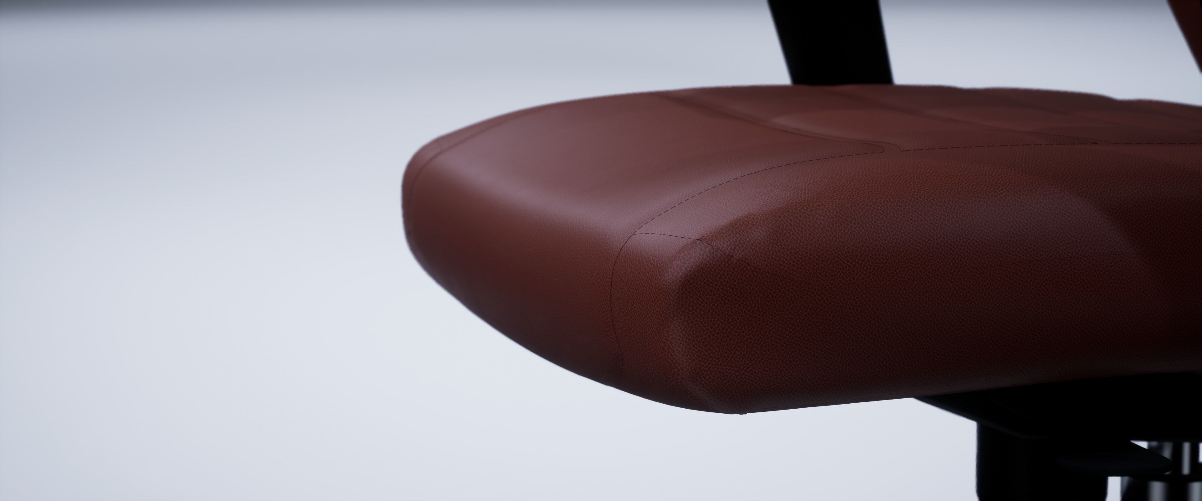 Fauteuil de bureau en cuir VITORO 3D model_4