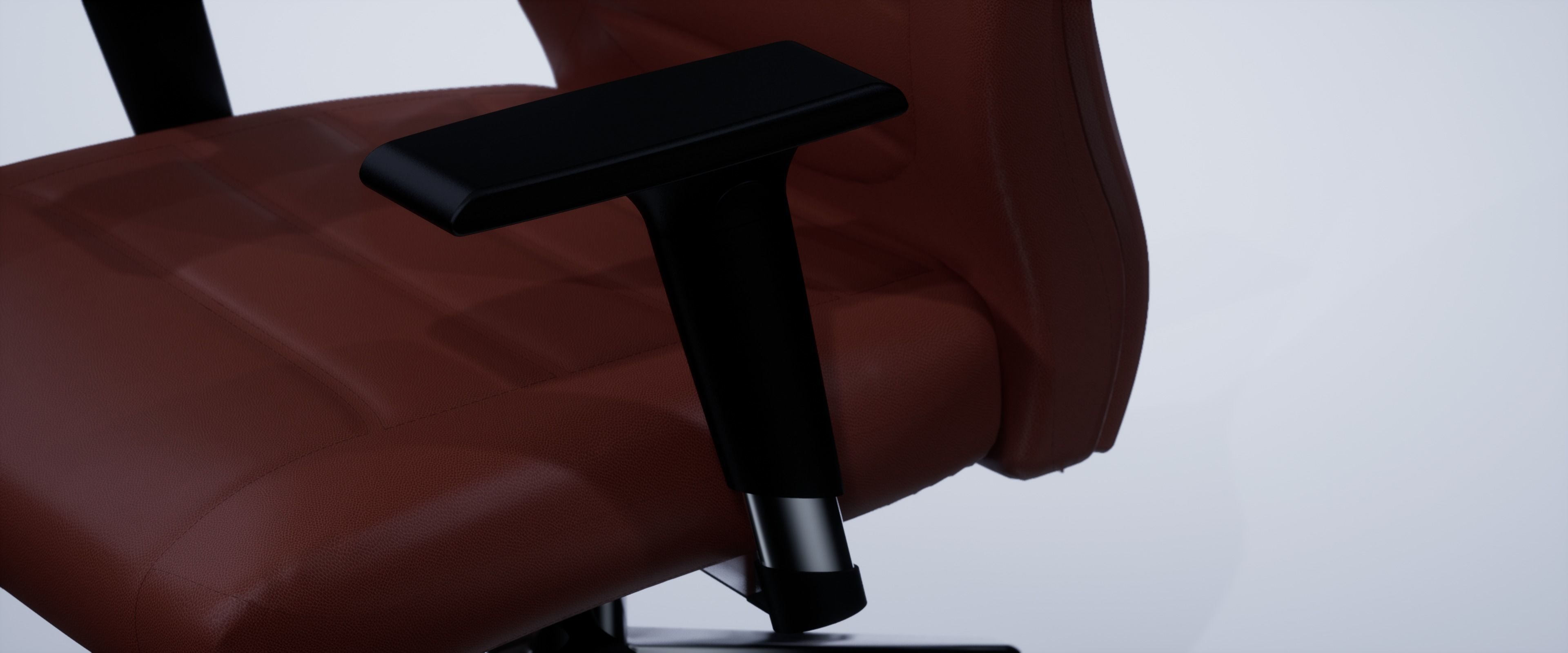 Fauteuil de bureau en cuir VITORO 3D model_1