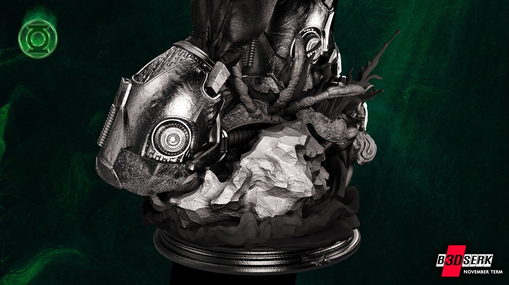 B3DSERK November term 2022 Kilowog Sculpture ready for printing 3D print model_12