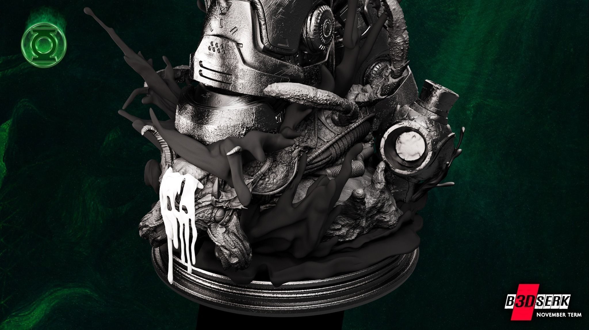 B3DSERK November term 2022 Kilowog Sculpture ready for printing 3D print model_5