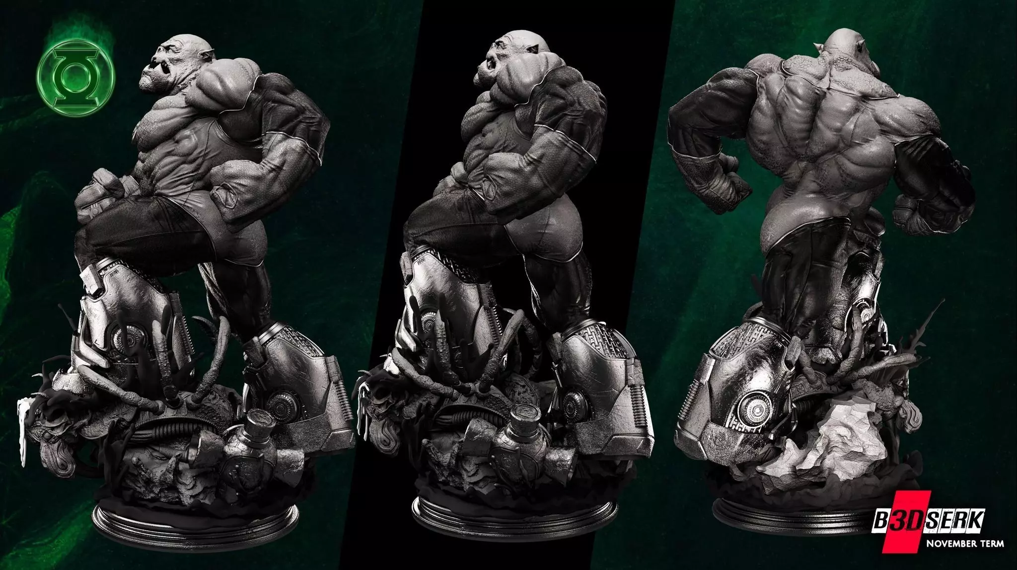 B3DSERK November term 2022 Kilowog Sculpture ready for printing 3D print model_0