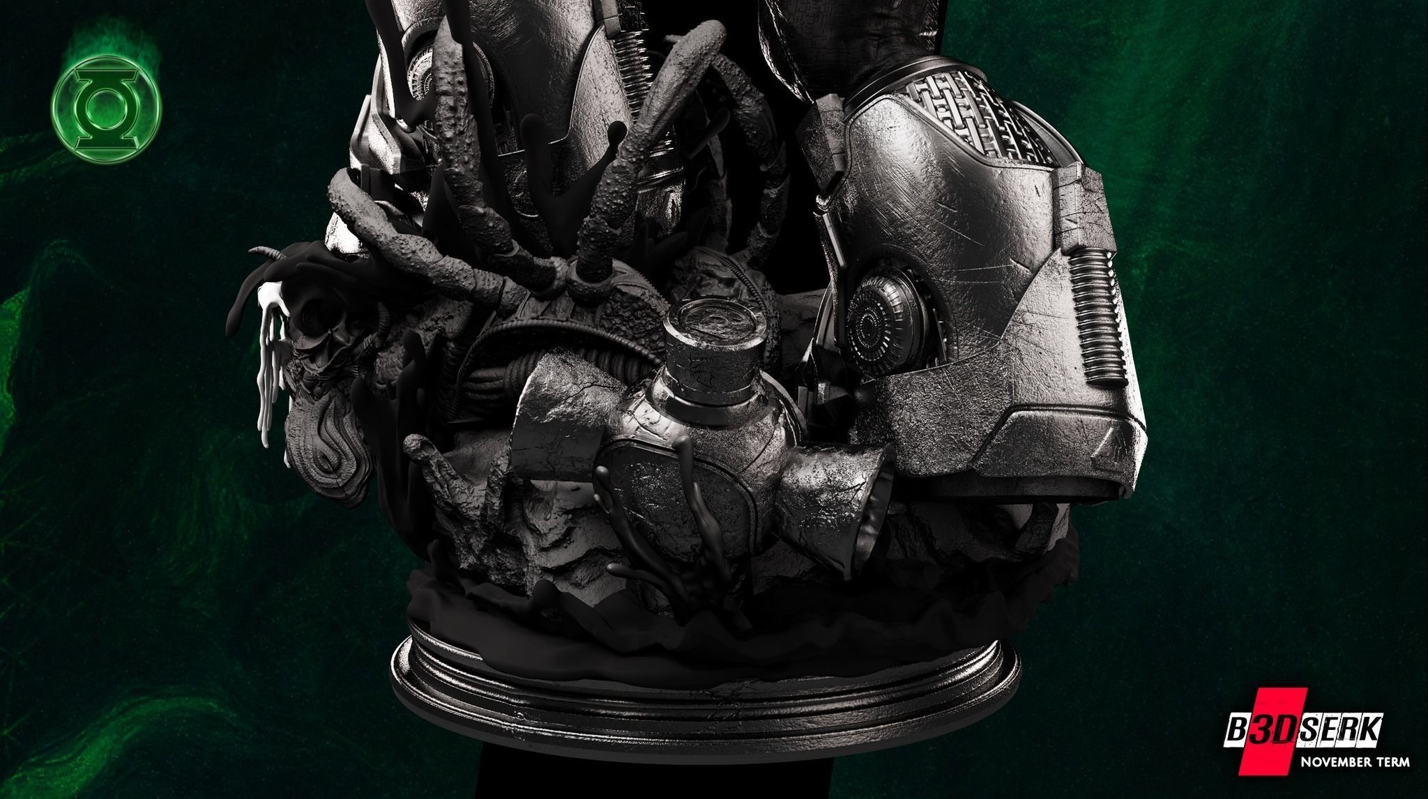 B3DSERK November term 2022 Kilowog Sculpture ready for printing 3D print model_7