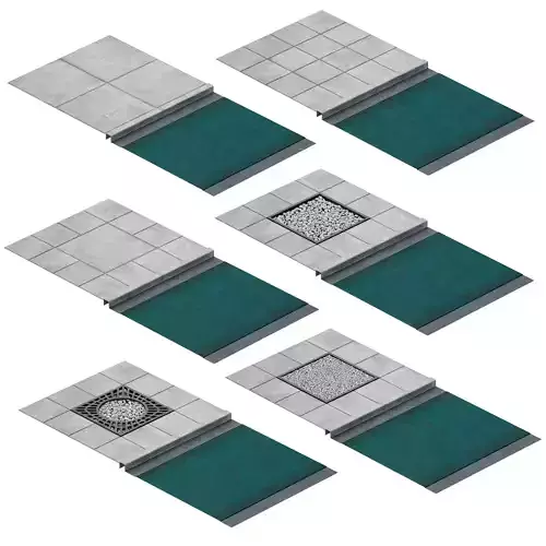 Pavement curb path tile