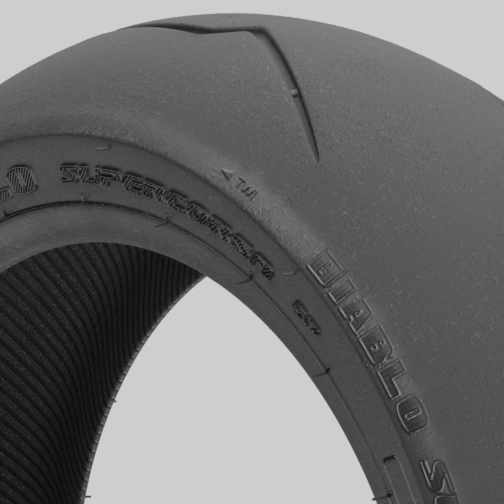 Pirelli Supercorsa SP V2 Motorcycle Tires 3D Models 3D model_10