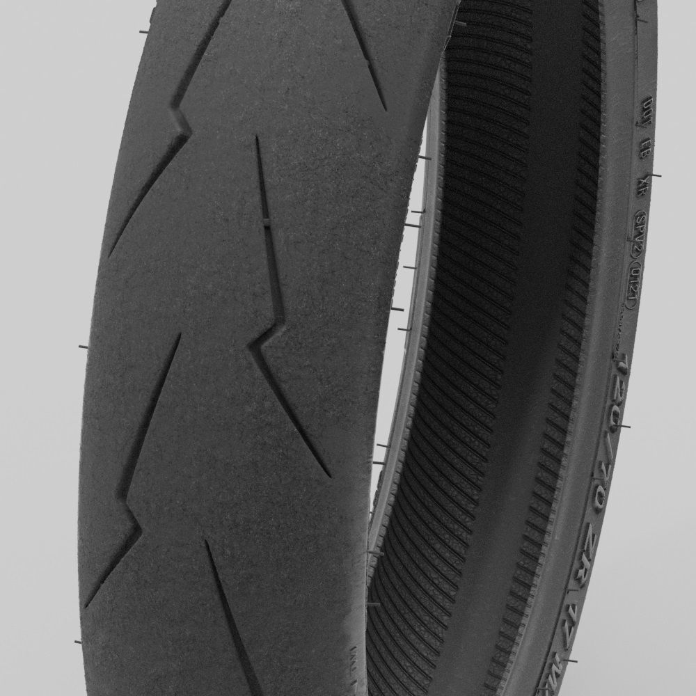 Pirelli Supercorsa SP V2 Motorcycle Tires 3D Models 3D model_12