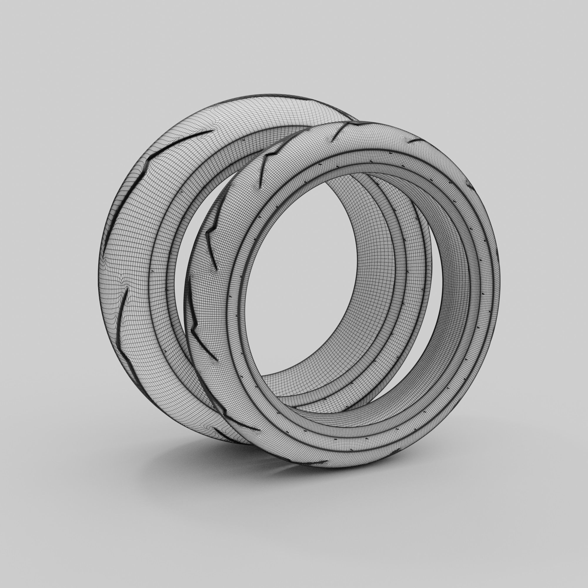 Pirelli Supercorsa SP V2 Motorcycle Tires 3D Models 3D model_5