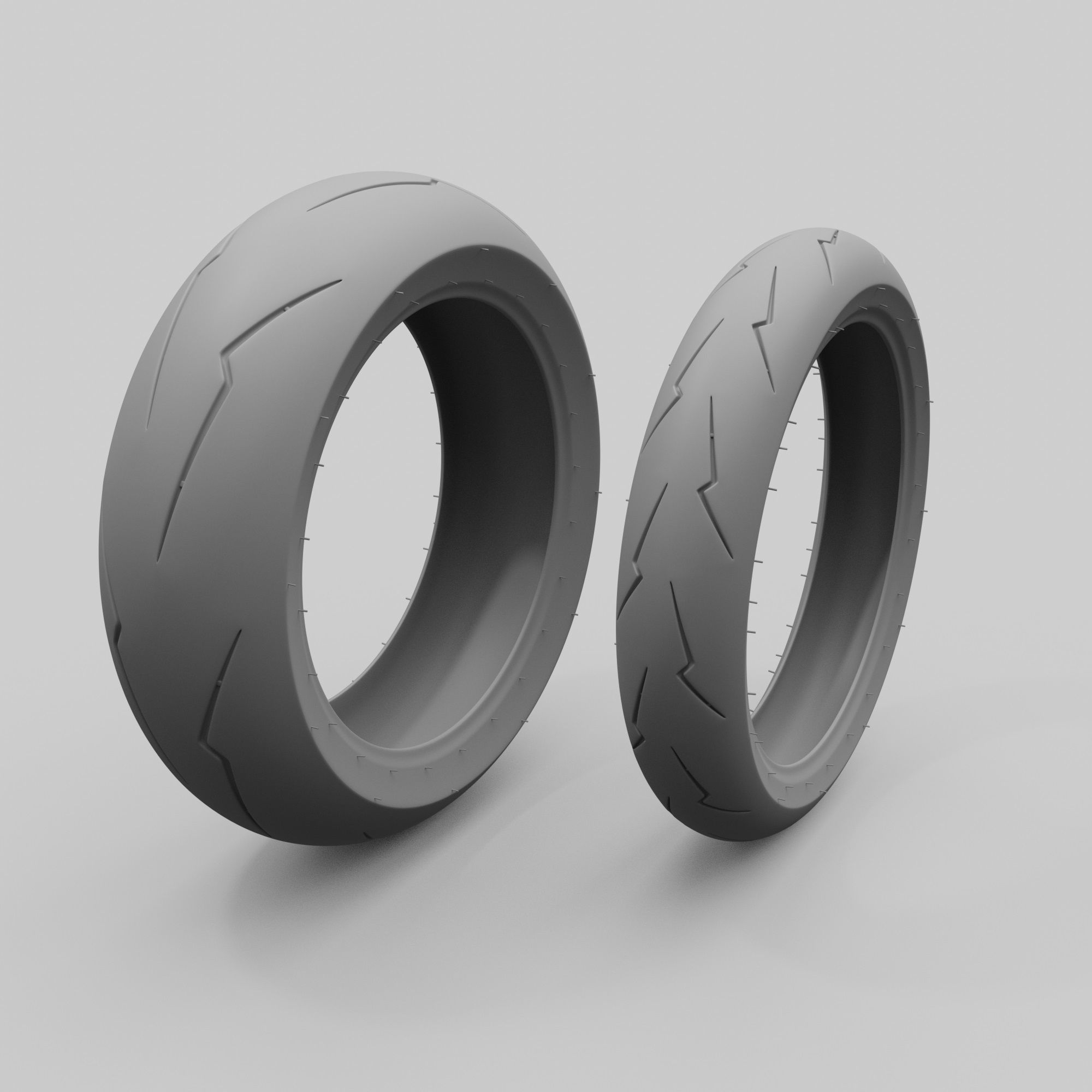 Pirelli Supercorsa SP V2 Motorcycle Tires 3D Models 3D model_2
