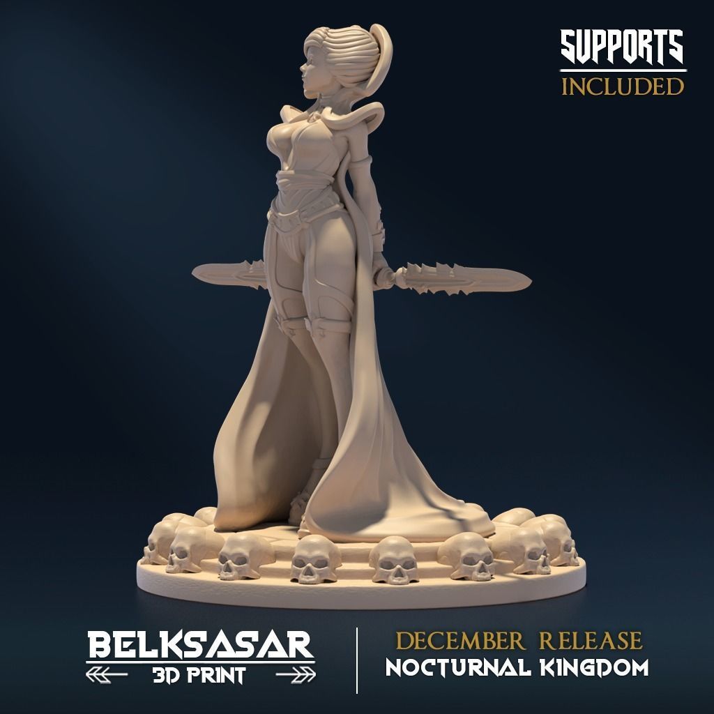 Matriarch Vampiress Pin Up A 3D print model_3