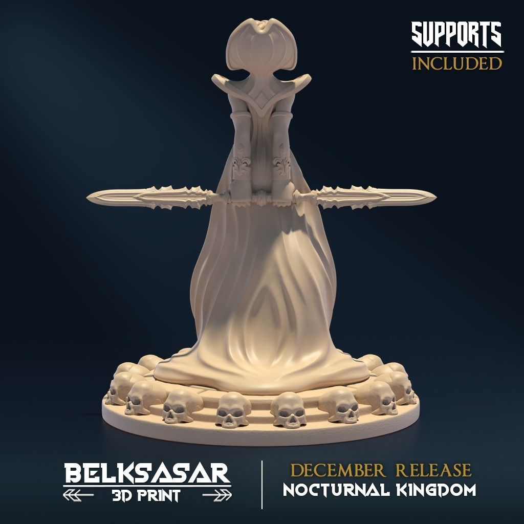 Matriarch Vampiress Pin Up A 3D print model_2