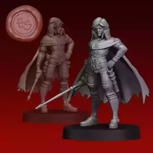 Space Pirate Captain Harlock - 32mm - Miniature Free 3D print model