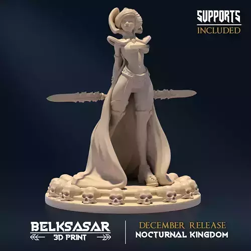 Matriarch Vampiress Pin Up A Nude