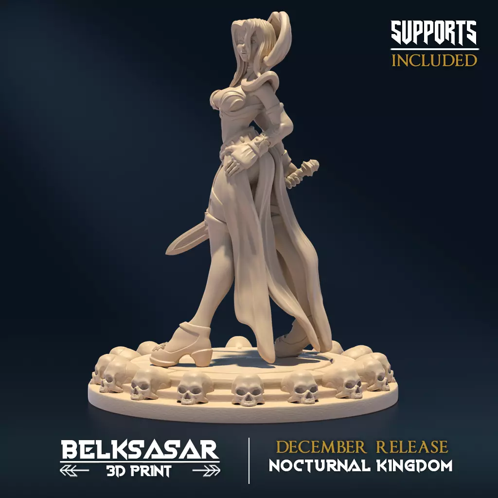 Matriarch Vampiress Pin Up C 3D print model_0