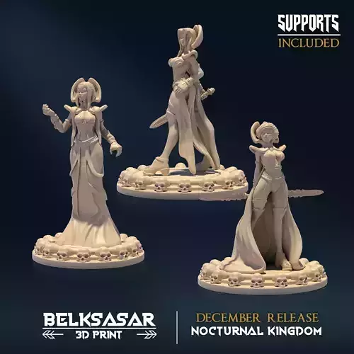 Matriarch Vampiress Pin Up Set x3