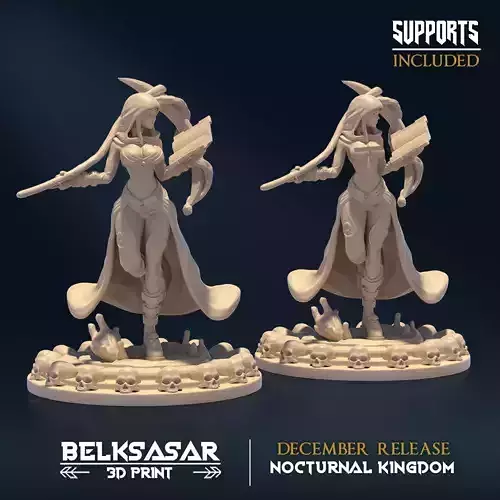 Nocturnal Bloodmage B Nude and Normal