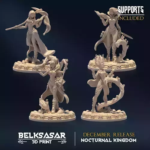 Nocturnal Bloodmage Nude Set x4