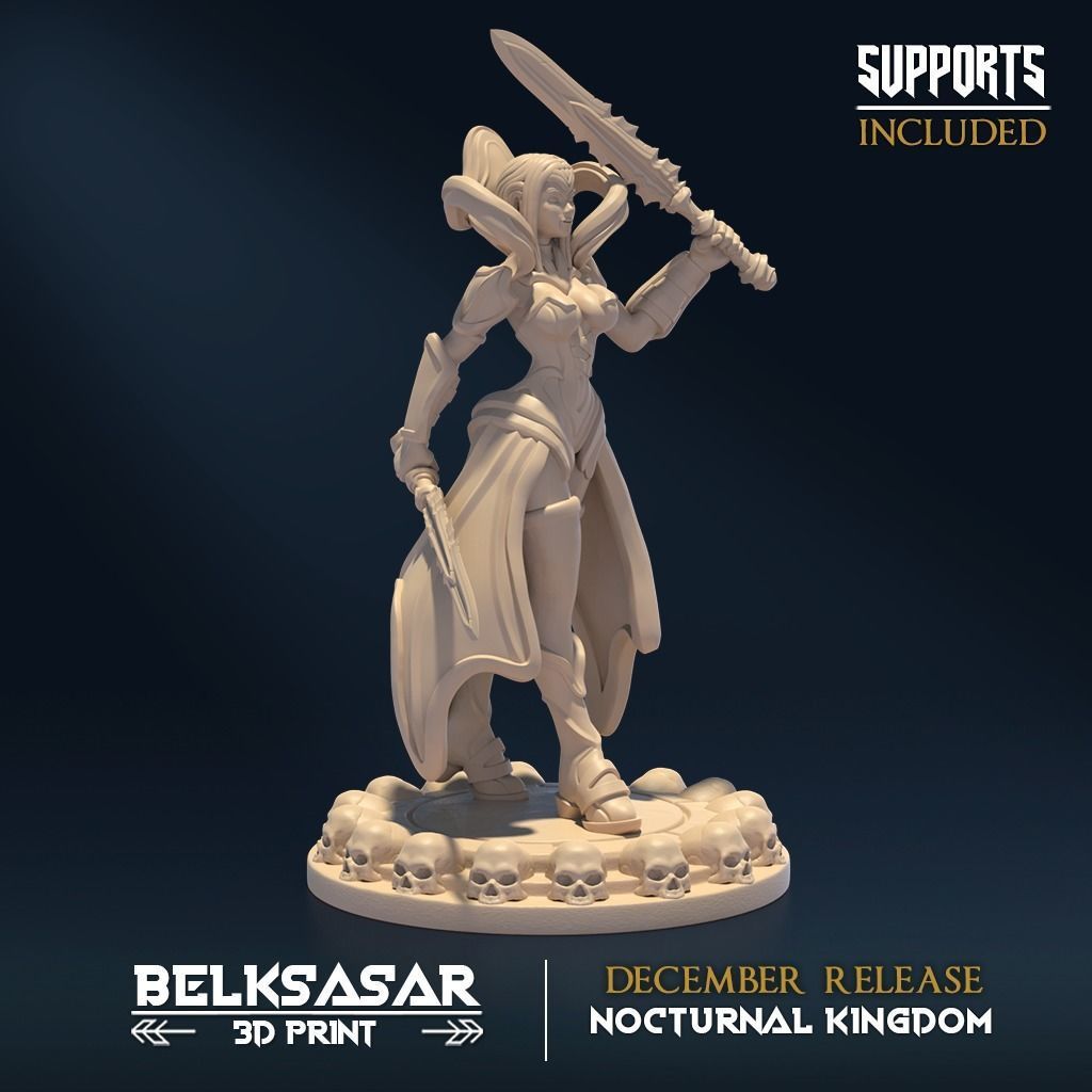 Nocturnal Keeper A Nude and Normal 3D print model_4