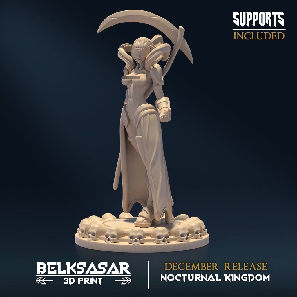 Nocturnal Keeper B Nude and Normal 3D print model_1