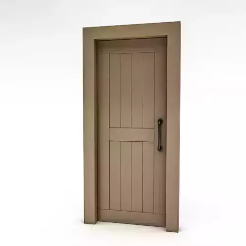 3D model modern bohemian door 05 Low-poly 3D model