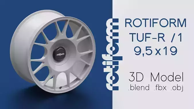 Rotiform TUF-R Option 1 Rim 3D Model