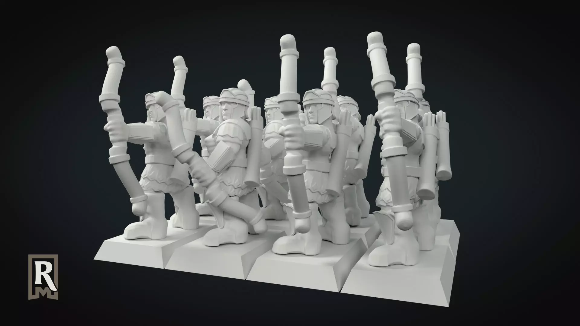 6mm Imperial Archers Unit Pack 3D print model_0