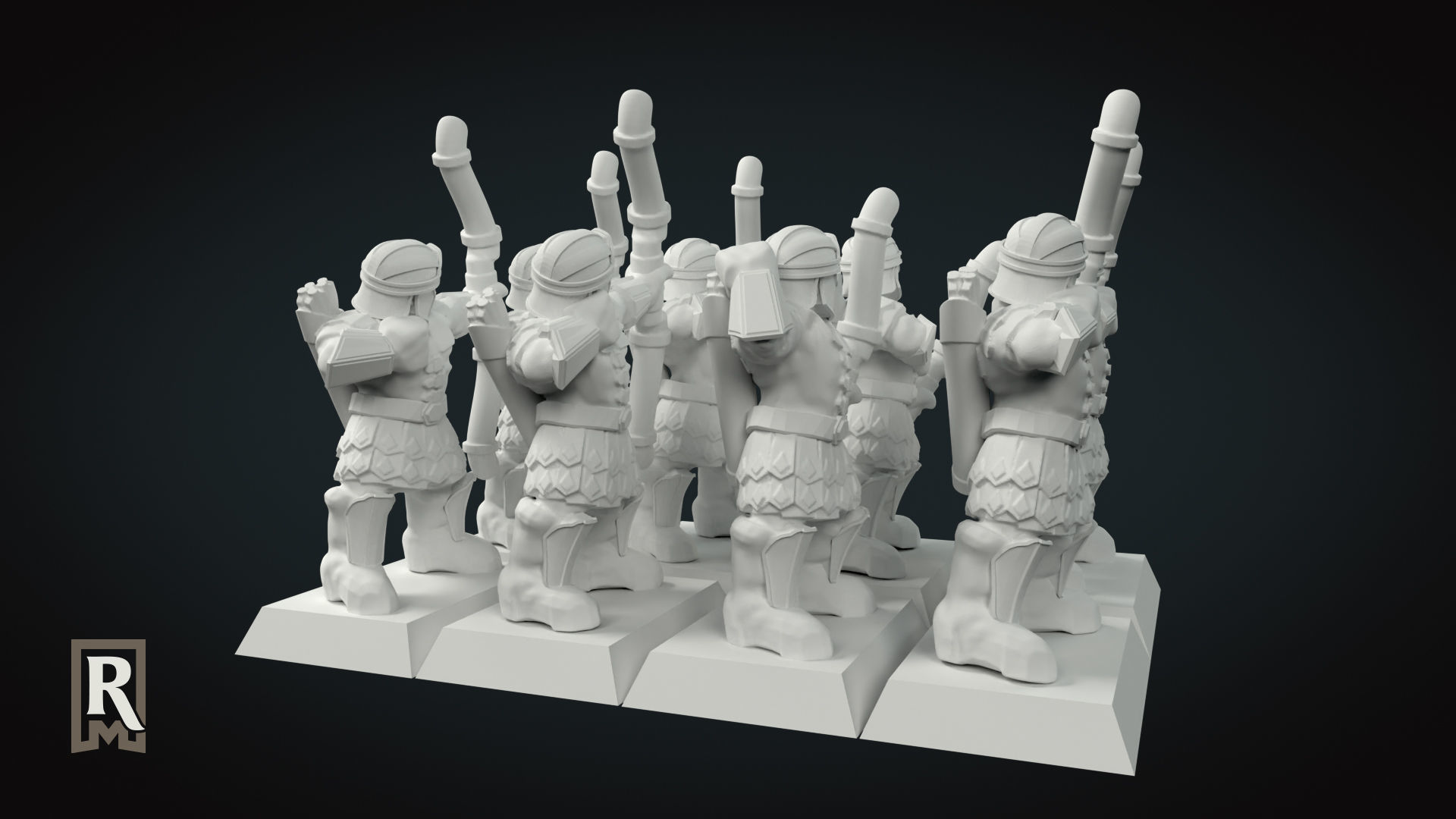 6mm Imperial Archers Unit Pack 3D print model_1