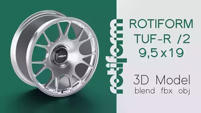 Rotiform TUF-R Option 2 Rim 3D Model