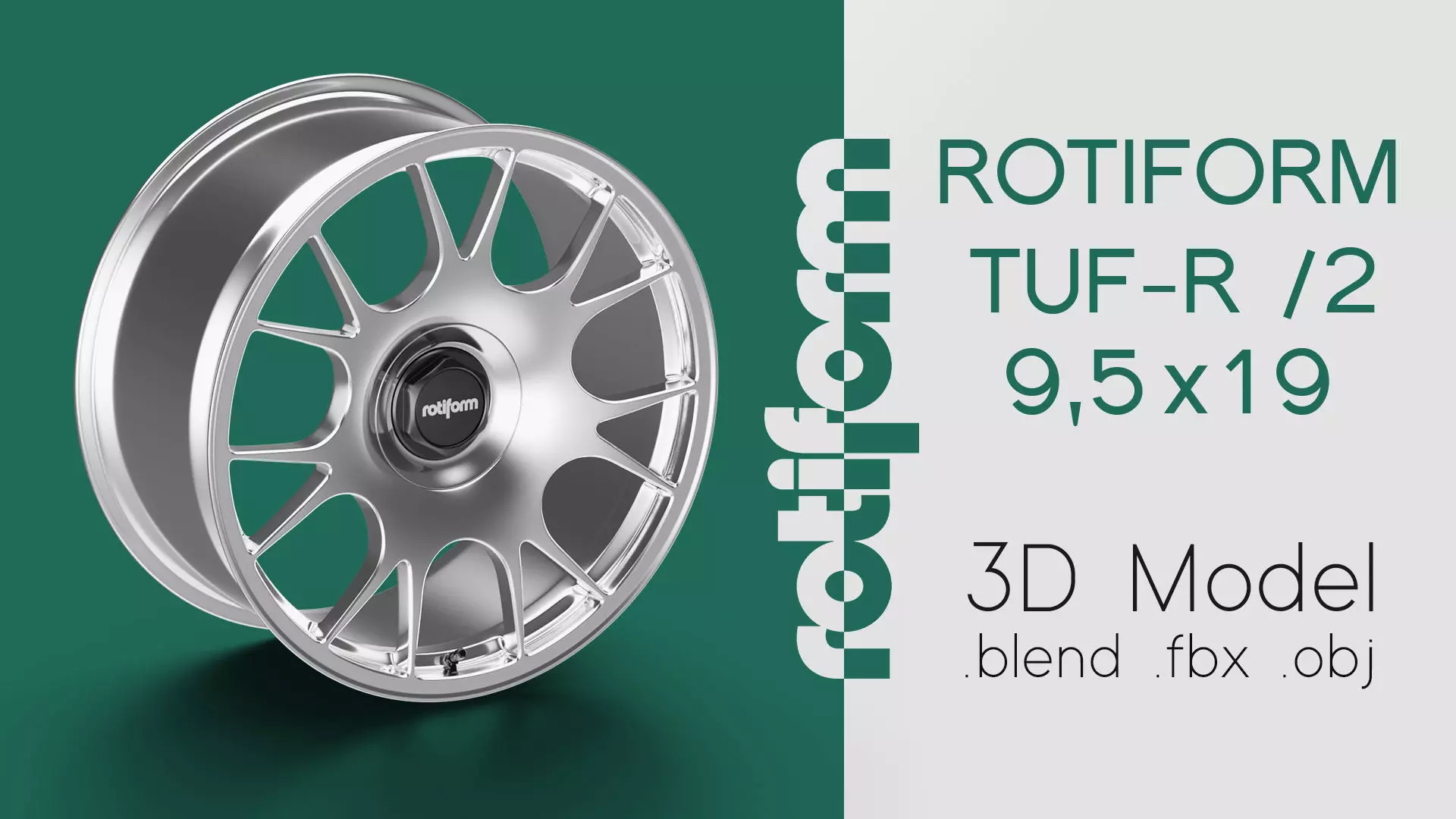 Rotiform TUF-R Option 2 Rim 3D Model 3D model_0