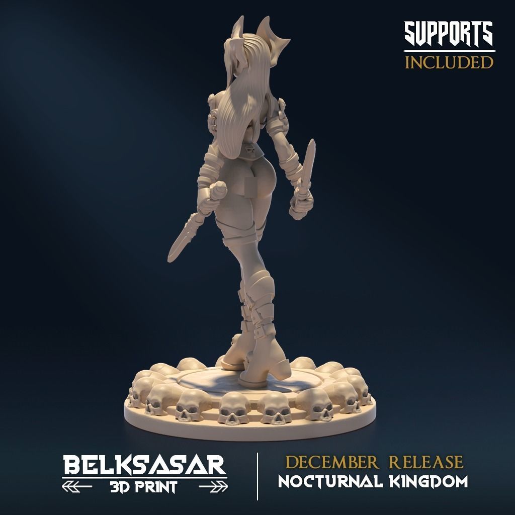 Nocturnal Seductive D Nude and Normal 3D print model_3