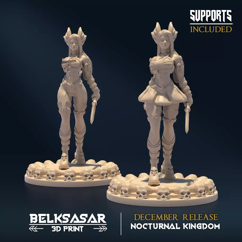 Nocturnal Seductive D Nude and Normal 3D print model_0