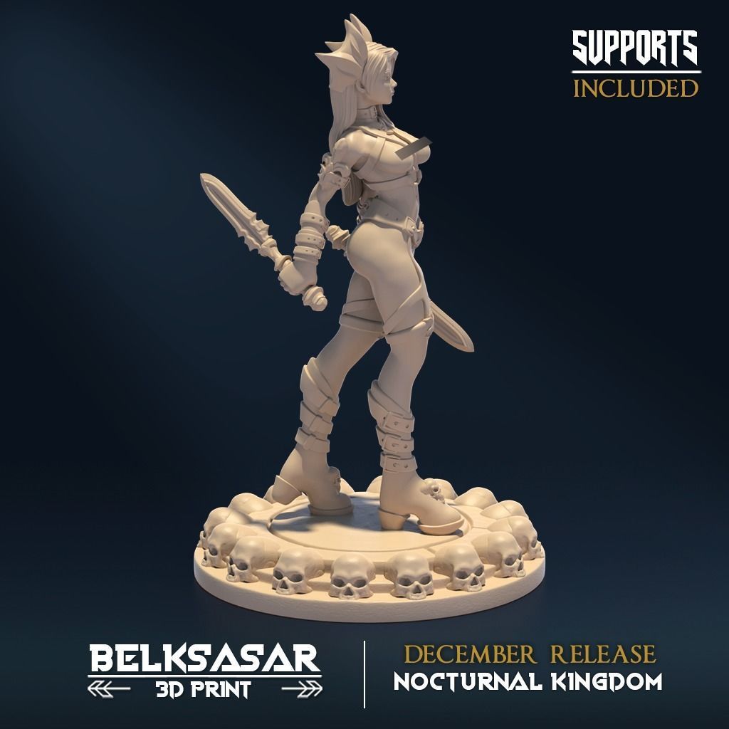 Nocturnal Seductive D Nude and Normal 3D print model_5