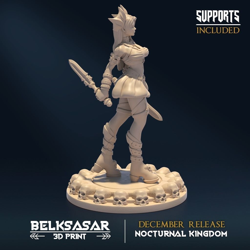 Nocturnal Seductive D Nude and Normal 3D print model_6