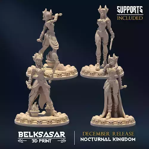 Nocturnal Seductive Nude Set x4