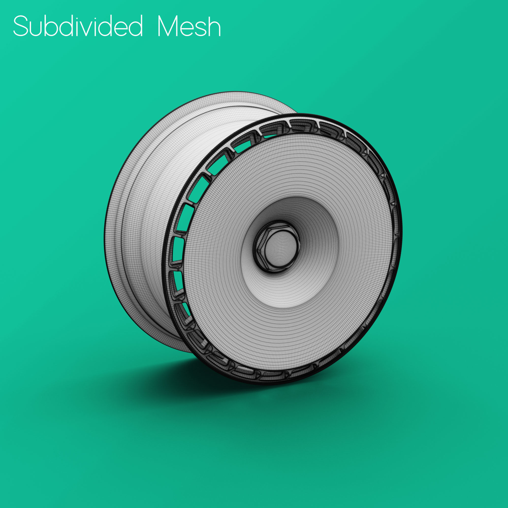 Rotiform Aerodisc Turbofan Rim 3D Model and Designs 3D model_4